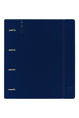 Dossier com argolas - 100 folhas - Azul-marinho ­ 32 x 27 x 4 cm