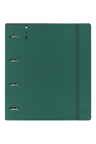 Dossier com argolas - 100 folhas - Verde - 32 x 27 x 4 cm