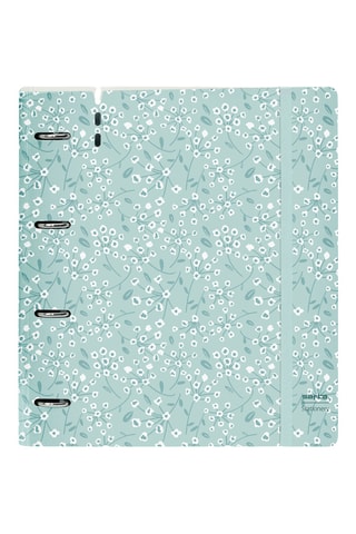 Dossier com argolas - 100 folhas - Azul-celeste - 32 x 27 x 4 cm