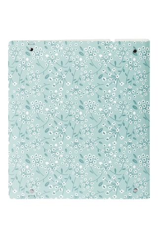 Dossier com argolas - 100 folhas - Azul-celeste - 32 x 27 x 4 cm