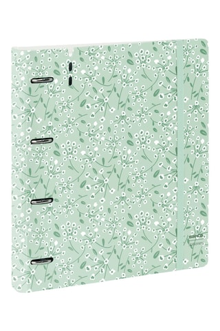 Dossier com argolas - 100 folhas - Verde claro - 32 x 27 x 4 cm