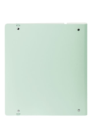 Dossier com argolas - 100 folhas - Verde claro - 32 x 27 x 4 cm