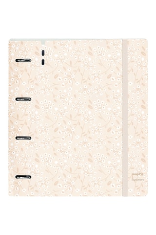 Dossier com argolas - 100 folhas - Rosa-claro - 32 x 27 x 4 cm