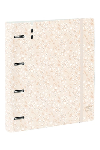 Dossier com argolas - 100 folhas - Rosa-claro - 32 x 27 x 4 cm