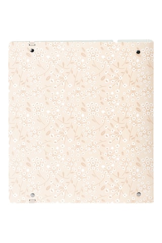 Dossier com argolas - 100 folhas - Rosa-claro - 32 x 27 x 4 cm