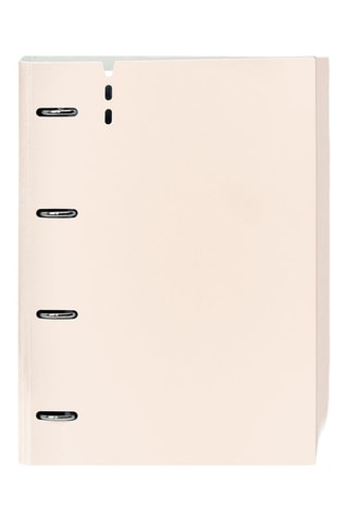 Dossier com argolas - 100 folhas - Rosa-claro - 32 x 27 x 4 cm