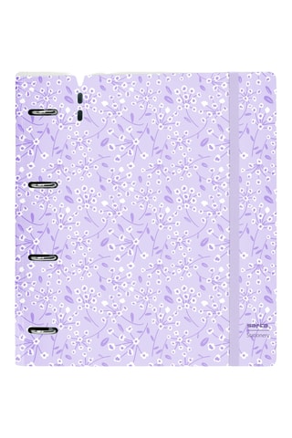 Dossier com argolas - 100 folhas - Malva - 32 x 27 x 4 cm