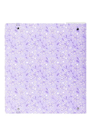 Dossier com argolas - 100 folhas - Malva - 32 x 27 x 4 cm
