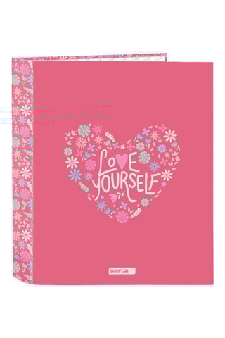 Dossier com argolas - Rosa - 33 x 27 x 6 cm