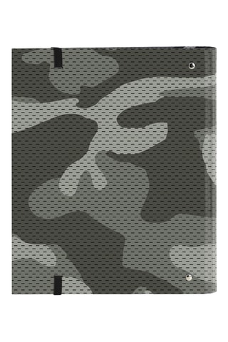 Dossier com argolas - 100 folhas - Preto e cinzento-escuro - 32 x 27 x 4 cm