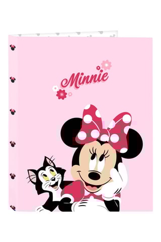 Classeur à anneaux Minnie Disney Naive - Rose - 26,5 x 33 x 4 cm