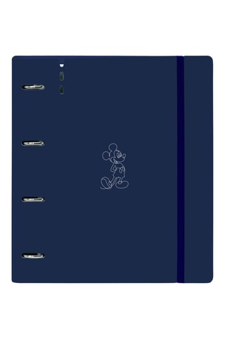 Classeur à anneaux Mickey Disney - Bleu marine - 27 x 32 x 3,5 cm