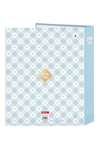 Dossier com argolas - Azul-celeste - 27 x 33 x 6 cm
