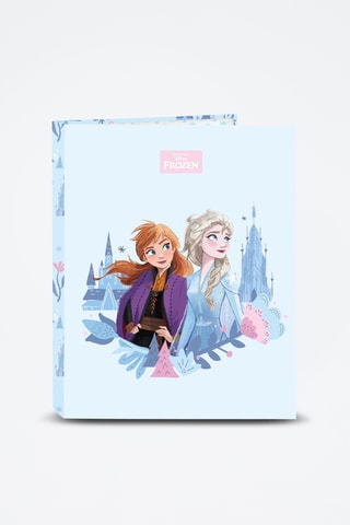 Classeur à anneaux Elsa et Anna La Reine des Neiges Disney - Ciel - 26,5 x 33 x 4 cm