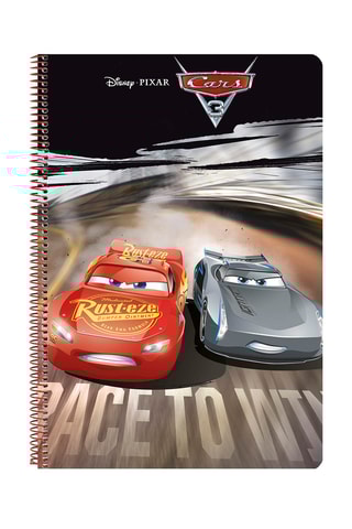 Cahier à spirales Cars 3 Disney 80 pages - Modèle aléatoire