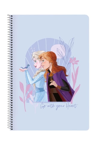 Carnet à spirales La Reine des Neiges Disney - Lilas