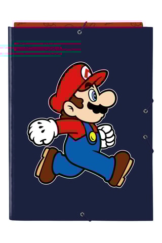 Capa Super Mario - Azul-marinho e vermelho