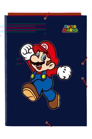 Capa Super Mario - Azul-marinho e vermelho