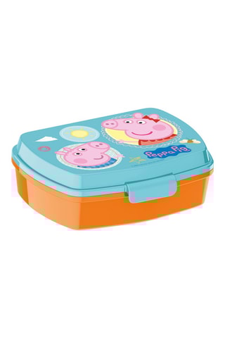 Lancheira Porquinha Peppa Turquesa e laranja