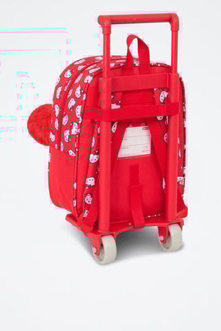 Mochila com rodas Hello Kitty Sanrio - Vermelho