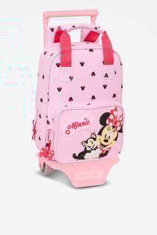 Sac à dos à roulettes Minnie et Figaro Disney - Rose