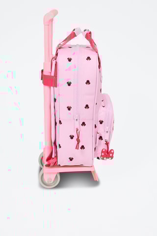 Sac à dos à roulettes Minnie et Figaro Disney - Rose