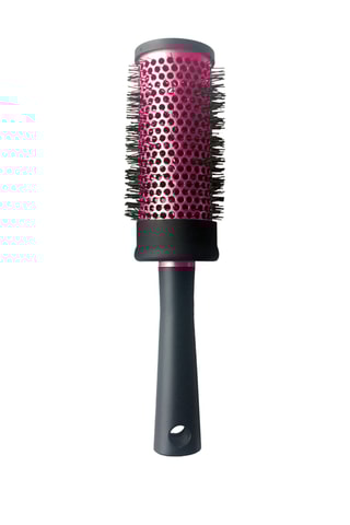 Brosse à brushing Noir et rose - 24 x 4,4 cm