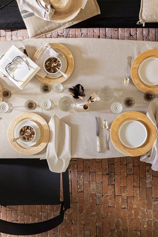 Toalha de mesa Slow Life Re-Use - Cru