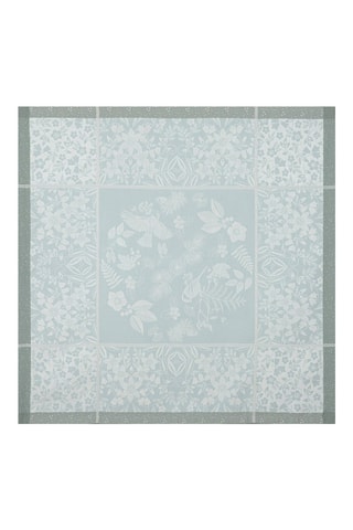 Toalha de mesa Poésie d'hiver - Azul-celeste e cinzento