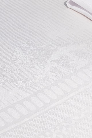 Toalha de mesa em linho Evasion Céleste - Branco
