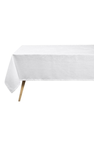 Toalha de mesa em linho Evasion Céleste - Branco