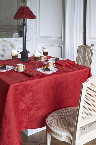 Toalha de mesa em linho Tivoli - Vermelho