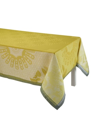 Toalha de mesa em linho Jardin d'Orient - Amarelo