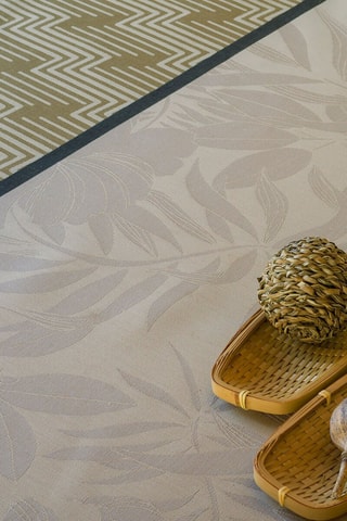 Toalha de mesa Nature Urbaine - Bege e branco