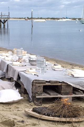 Toalha de mesa Slow Life - Cinzento