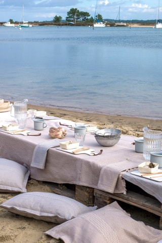 Toalha de mesa Slow Life - Bege