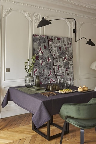 Toalha de mesa Slow Life - Preto