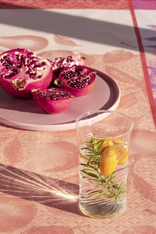 Toalha de mesa Arrière-Pays - Rosa e cru