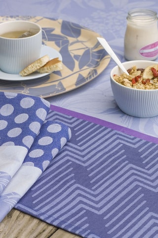 Toalha de mesa Nature Urbaine - Azul e violeta
