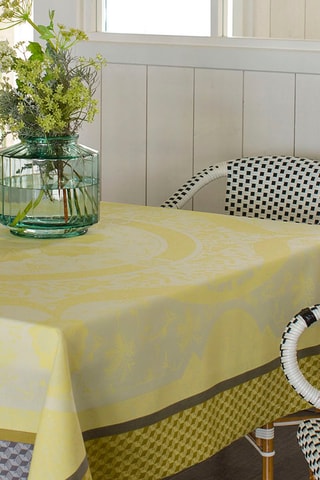 Toalha de mesa retangular Duchesse Amarelo