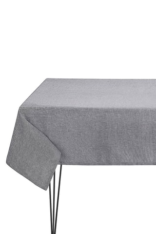 Toalha de mesa quadrada em linho Casual Natte - Cinzento - 150 x 150 cm