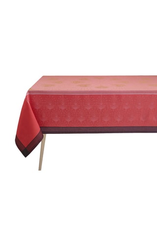 Toalha de mesa quadrada em linho Cabaret - Rosa - 175 x 175 cm