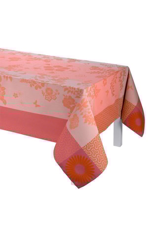 Toalha de mesa quadrada Asia Mood - Rosa e laranja - 175 x 175 cm