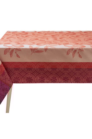 Toalha de mesa revestida retangular revestida Arrière-Pays - Vermelho