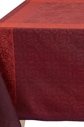 Toalha de mesa em linho Ottomane - Bordô