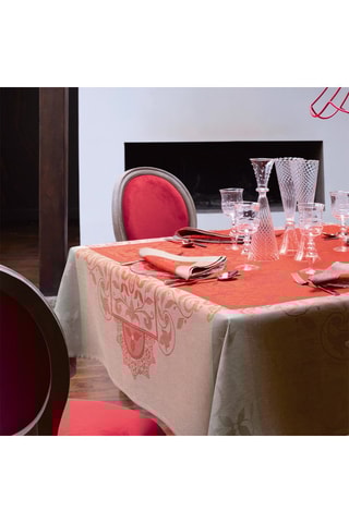 Toalha de mesa em linho Venezia Laranja