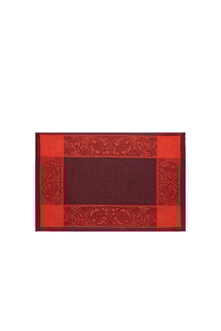 4 individuais de mesa em linho Ottomane Vermelho - 54 x 38 cm