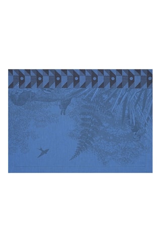 4 individuais de mesa Forêt Enchantée - Azul - 50 x 36 cm