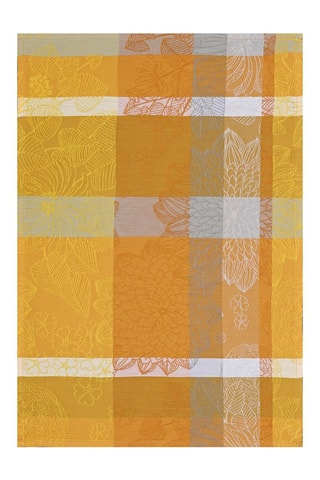 4 individuais de mesa Marie-Galante - Amarelo e cinzento - 52 x 38 cm