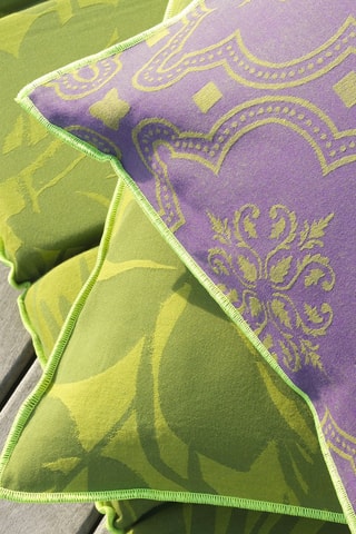 Capa de almofada Bahia Jungle - Verde e violeta - 40 x 40 cm